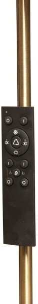 LED Stm. stoj. lampa NORA LED/25W/230V 2200/3000/4000K + LED/5W 3000K zlatá + DO