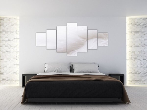 Obraz - Bílé pírko (210x100 cm)