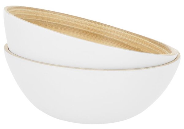 Silvercrest® Bambusová mísa (sada misek, bílá, 2dílná) (100405274004)