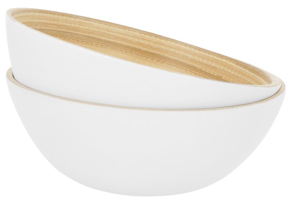Silvercrest® Bambusová mísa (sada misek, bílá, 2dílná) (100405274004)