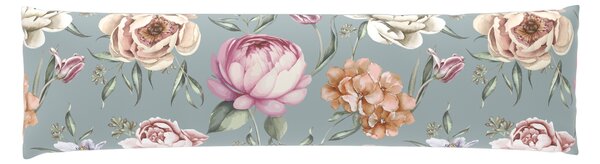 Livarno® Potah na polštář z mikrovláknitého saténu, 40 x 145 cm (květiny) (100405925001)