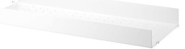 String Police String Metal Shelf High Edge 78 x 30, white