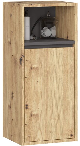 Koupelnová sestava VAMI garfitová / šedá / dub craft
