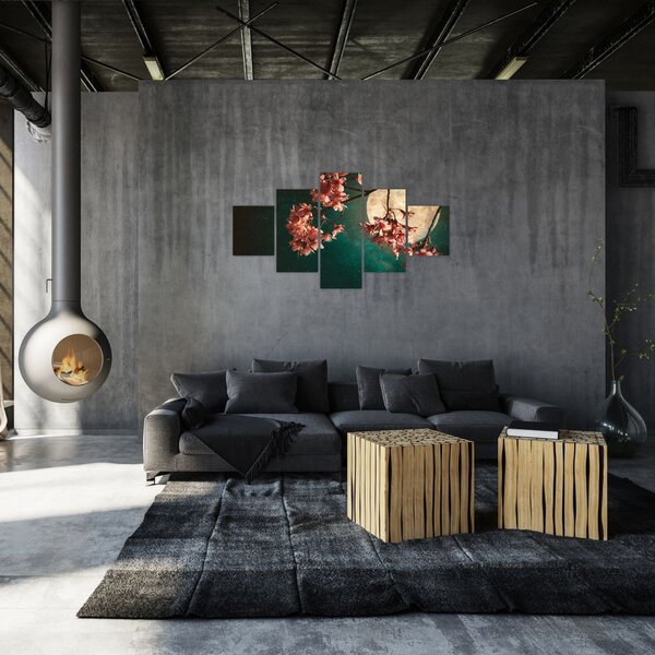 Obraz - Sakura v úplňku (125x70 cm)