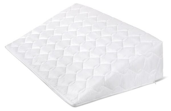 Bellatex Klínový podhlavník s proševem bílá, 80 x 50 x 20 cm