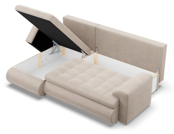 Rohová rozkládací sedací souprava TOKIO VI Pro Levá Béžová