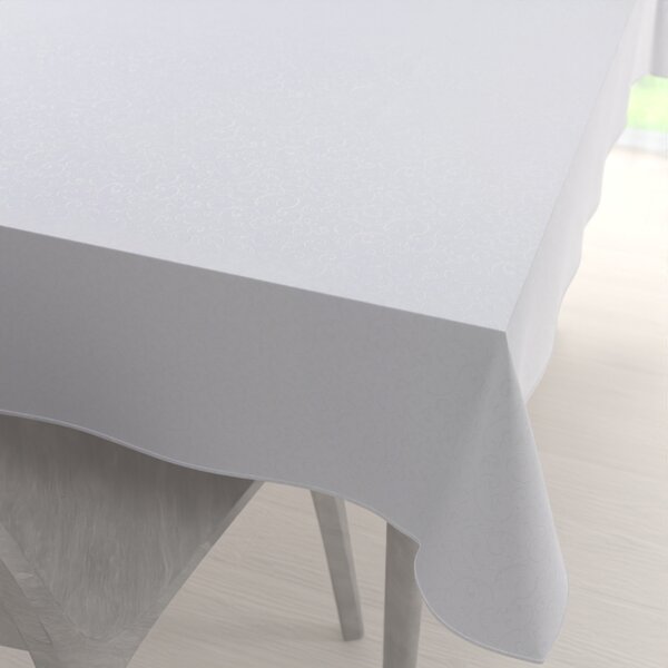Biante Teflonový obdélníkový ubrus TF-078 Ornamenty - studená bílá 50x100 cm