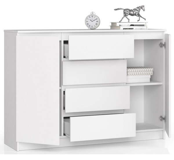 Komoda K140 2D4SZ bílá