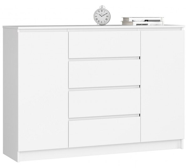 Komoda K140 2D4SZ bílá