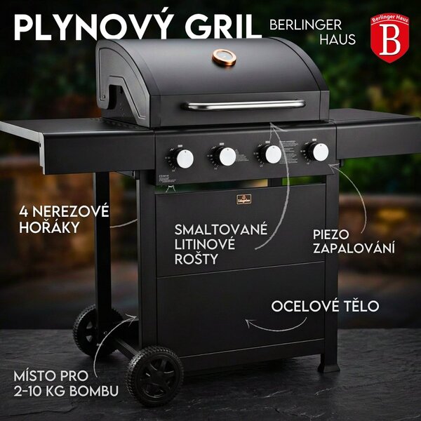 Plynový gril Outdoor 4 hořáky