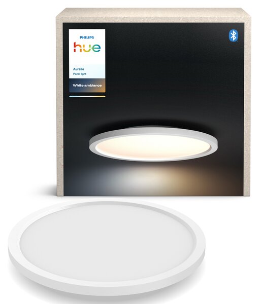 Hue Aurelle přisazený LED panel RD S (kulatý) O 39,5 cm, bílá