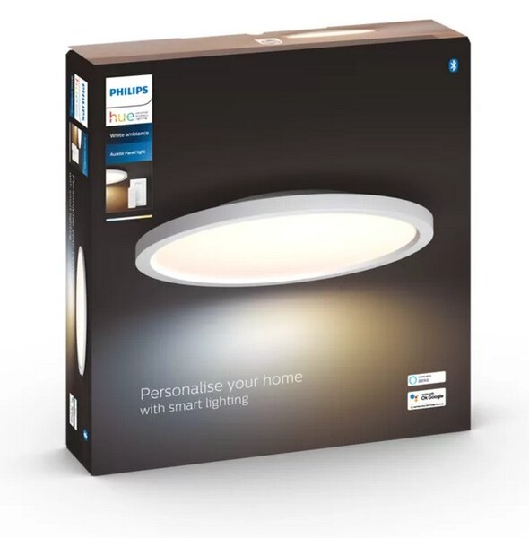Hue Aurelle přisazený LED panel RD S (kulatý) O 39,5 cm, bílá