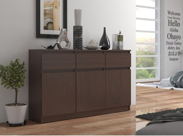 Komoda K140 3D3SZ wenge
