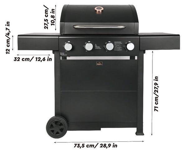 Plynový gril Outdoor 4 hořáky