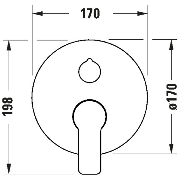 Duravit DC4210012010 - Sprchová baterie pro pod. instalaci D-CODE lesklý chrom