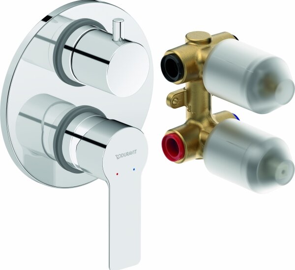 Duravit DC5210008010 - Sprchová baterie pro pod. instalaci D-CODE lesklý chrom