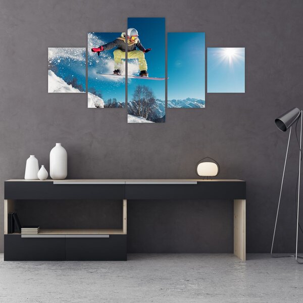Obraz - Snowboardista (125x70 cm)