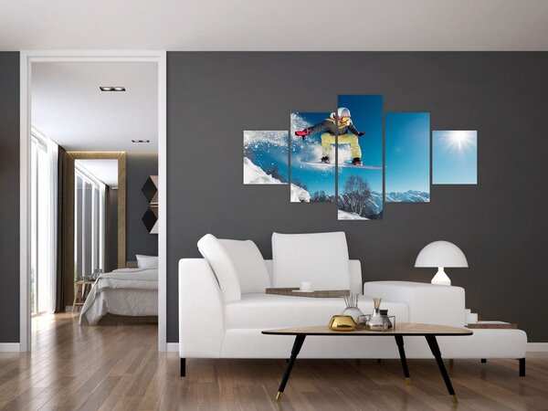 Obraz - Snowboardista (125x70 cm)