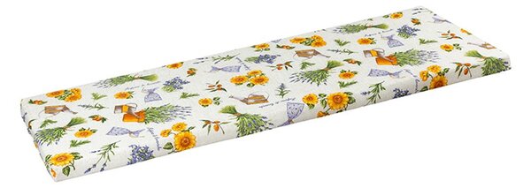 Sedák na lavici hladký Fialová,Žlutá 34/561 - 40x120 cm