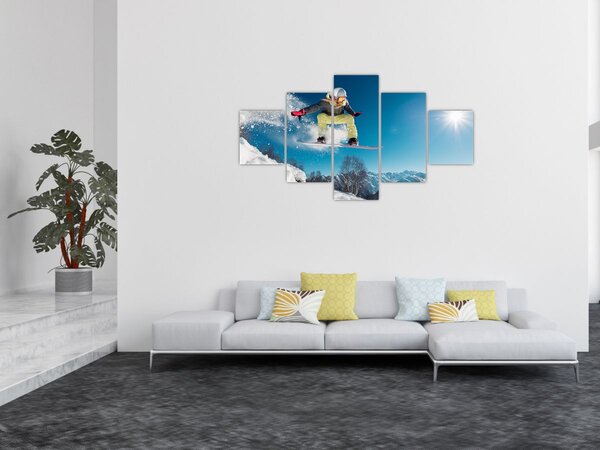 Obraz - Snowboardista (125x70 cm)