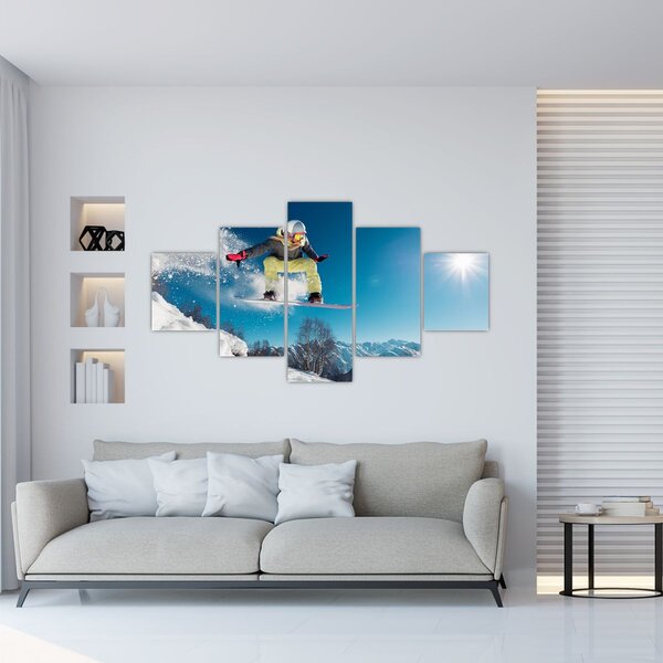 Obraz - Snowboardista (125x70 cm)