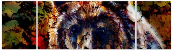 Obraz - Medvěd, malba (170x50 cm)