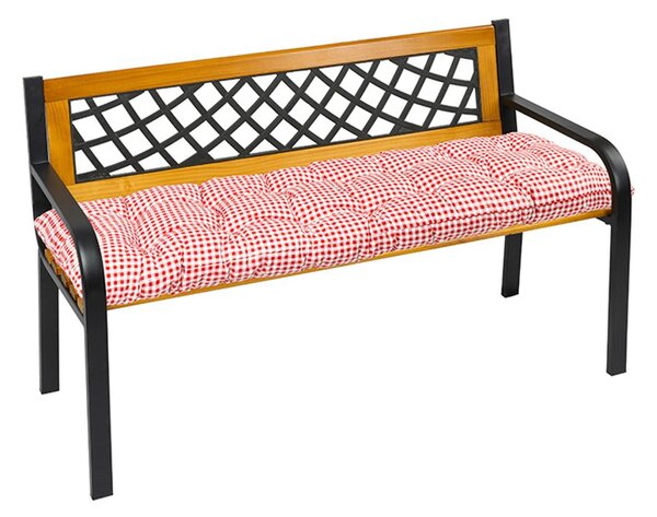 Sedák na lavici prošívaný Červená 41/609 - 40x120 cm