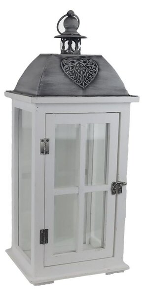 Dřevěná lucerna D6494/B - výška 52 cm