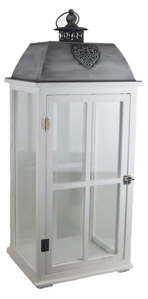 Dřevěná lucerna D6494/C vysoká 73 cm