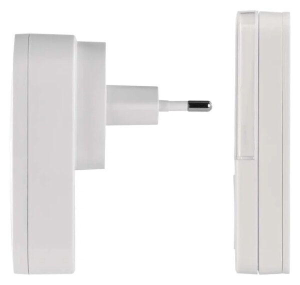 Bezdrátový zvonek do zásuvky GoSmart 230V + 1xCR2032 bílá Wi-Fi