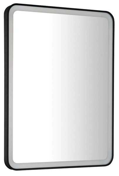 SAPHO - VENERO zrcadlo s LED osvětlením 60x80cm, černá VR260