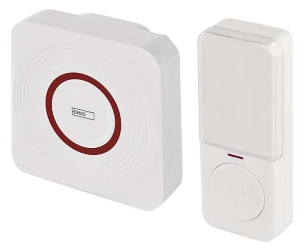 Bezdrátový zvonek do zásuvky GoSmart 230V + 1xCR2032 bílá Wi-Fi
