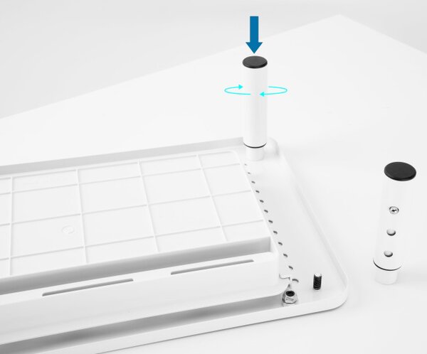 Stojan na notebook / monitor NANKIN se šuplíkem bílý