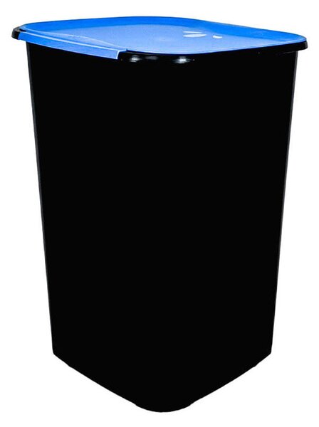 BELLI e FORTI s.r.l. Belli E Forti koš na tříděný odpad RECYCLING, černý, plast, modré víko, 50 L
