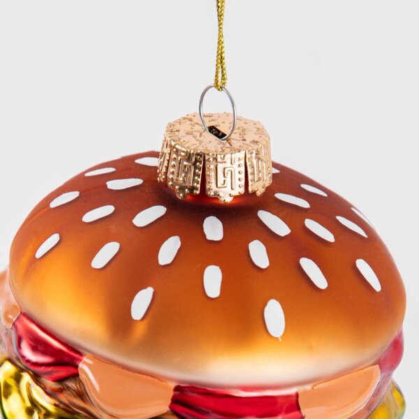 Vánoční ozdoba GLASSO burger 715082