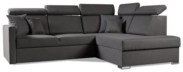 Sedací souprava SLIM XL | 238x180 | PRAVÁ | rozkládací + úlož. prostor | 05 hnědá WATER BLOCKED