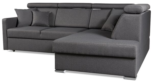 Sedací souprava SLIM XL | 238x180 | PRAVÁ | rozkládací + úlož. prostor | 05 hnědá WATER BLOCKED
