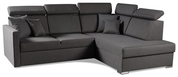 Sedací souprava SLIM XL | 238x180 | PRAVÁ | rozkládací + úlož. prostor | 05 hnědá WATER BLOCKED