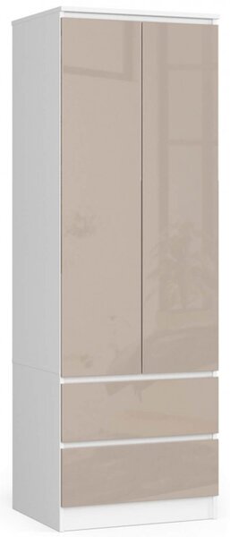 Skříň STAR S60 2D 2SZ - lesklá cappuccino