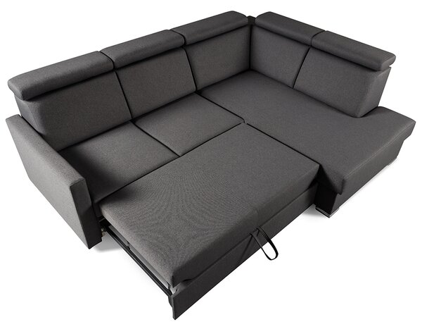Sedací souprava SLIM XL | 238x180 | PRAVÁ | rozkládací + úlož. prostor | 05 hnědá WATER BLOCKED