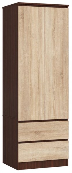 Skříň STAR S60 2D 2SZ - wenge/dub sonoma