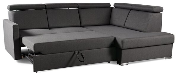Sedací souprava SLIM XL | 238x180 | PRAVÁ | rozkládací + úlož. prostor | 05 hnědá WATER BLOCKED