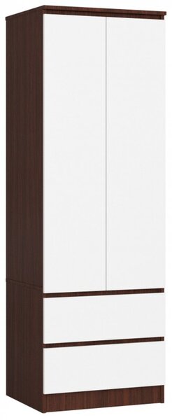 Skříň STAR S60 2D 2SZ - wenge/bílá