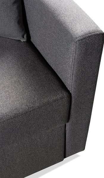 Sedací souprava SLIM XL | 180x238 cm | levá | rozkládací + úložný prostor | letto 97 grafitová EASY CLEAN