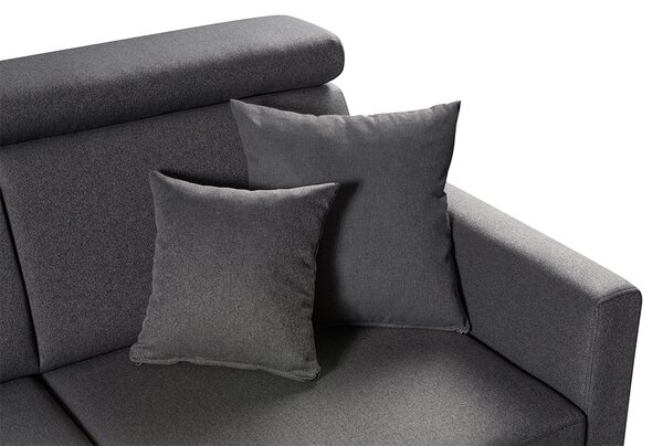 Sedací souprava SLIM XL | 180x238 cm | levá | rozkládací + úložný prostor | letto 97 grafitová EASY CLEAN