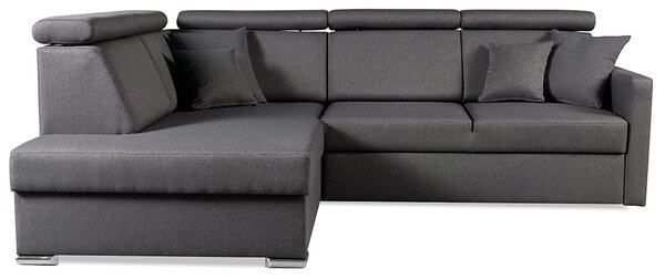 Sedací souprava SLIM XL | 180x238 cm | levá | rozkládací + úložný prostor | letto 97 grafitová EASY CLEAN