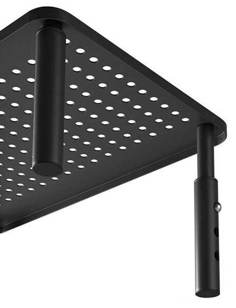Stojan na notebook / monitor NANKIN se zásuvkou černý