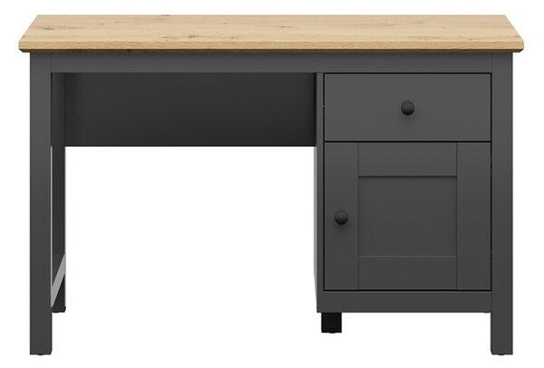 HESEN psací stůl BIU1D1S, grafit/dub artisan