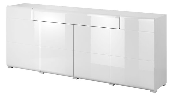Komoda Tamie Typ 25 (bílá + lesk bílý)
