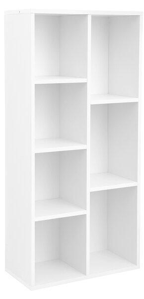 VASAGLE Knihovna - bílá - 50x24x106 cm